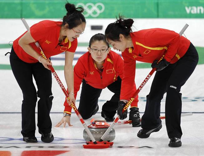 冰壶混双中国队vs瑞士